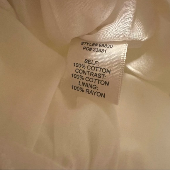 NWT Skies are Blue White Eyelet Midi Dress, Medium - Picture 9 of 9